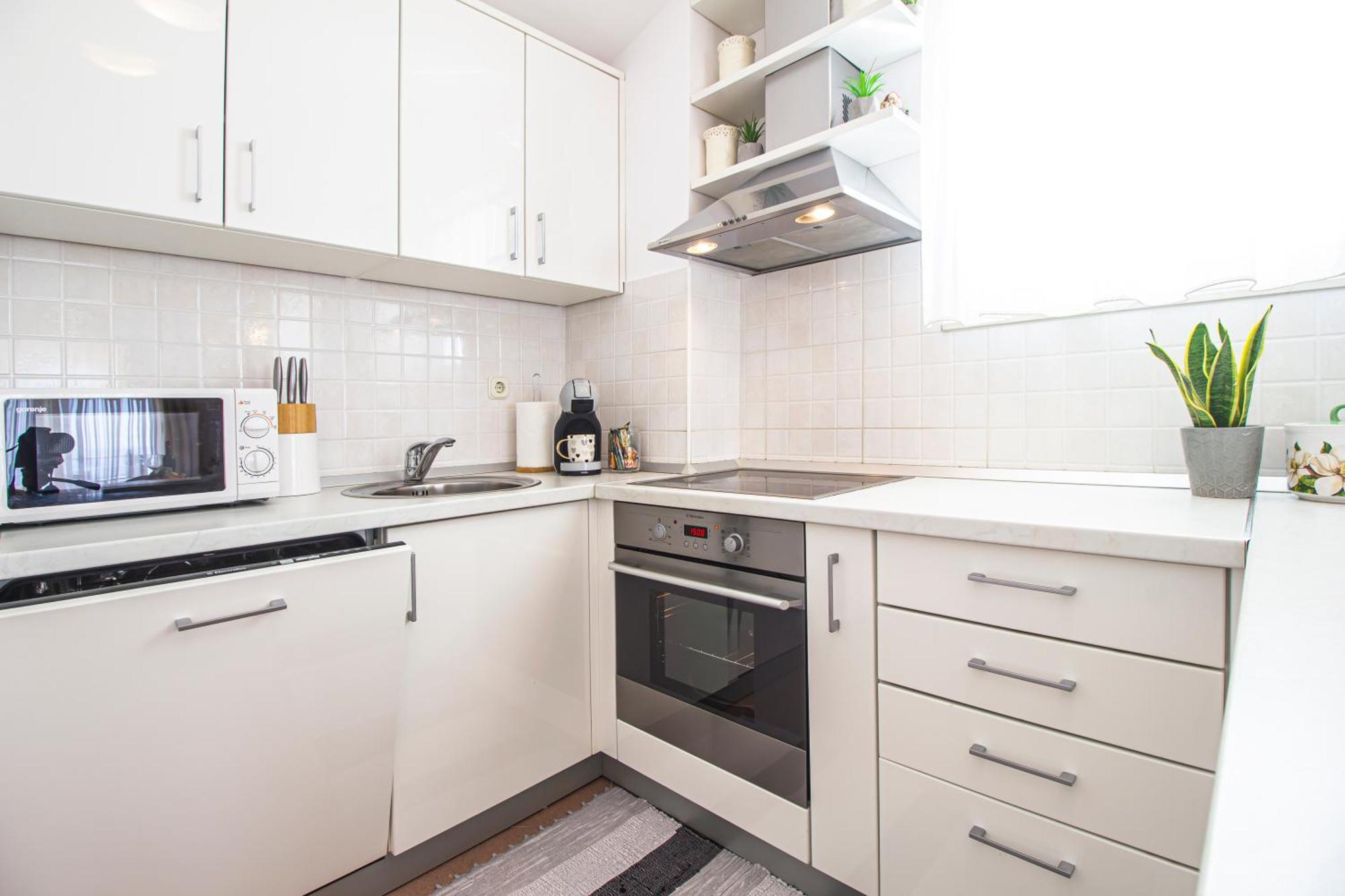Apartment Anita With Amazing Sea View ماكارسكا المظهر الخارجي الصورة